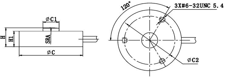 Low profile compression/load button load cell GKE | China Load Cell ...